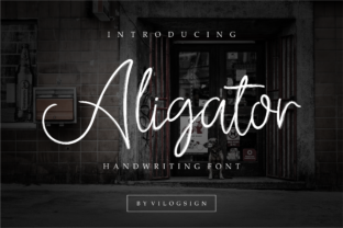 Aligator: A Handwritten Script Font for Editorial Design