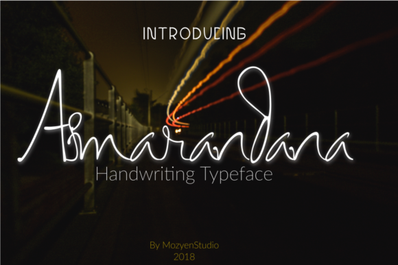 Asmarandana: A Handwritten Script Font for Business Branding