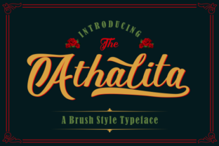Athalita: A Brush Typeface for Refined Editorial Designs