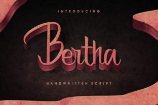 Bertha: A Handwritten Script Font for Elegant Editorial Design