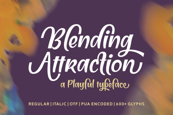 Blending Attraction: A Playful Script Font for Editorial Design