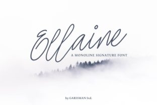 Ellaine: A Signature Script Typeface for Editorial Elegance