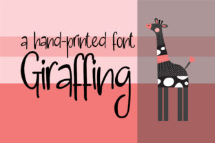 Giraffing Font: A Joyful Handwritten Typeface for Makers