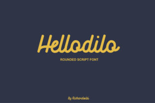Hellodilo: A Rounded Script Typeface for Refined Editorial Design