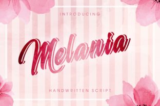 Melania Handwritten Script Font for Makers