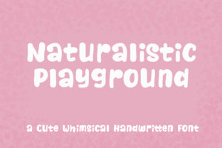 Naturalistic Playground: A Whimsical Handwritten Font for Warm Brand Identities
