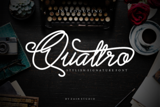 Quattro: A Handwritten Script Font That Feels Human, Not Hype
