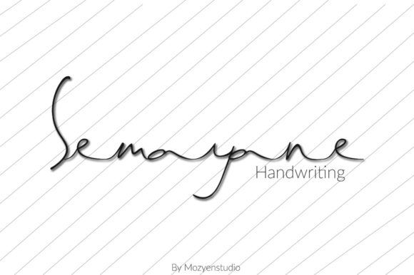Semayane: A Natural Handwritten Font for Polished Branding