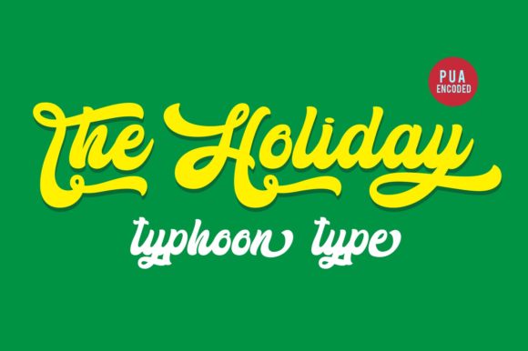 The Holiday: A Bold Script Font for Editorial Impact