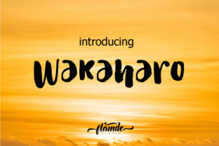 Wakaharo: A Bold & Friendly Font for Craft & Print